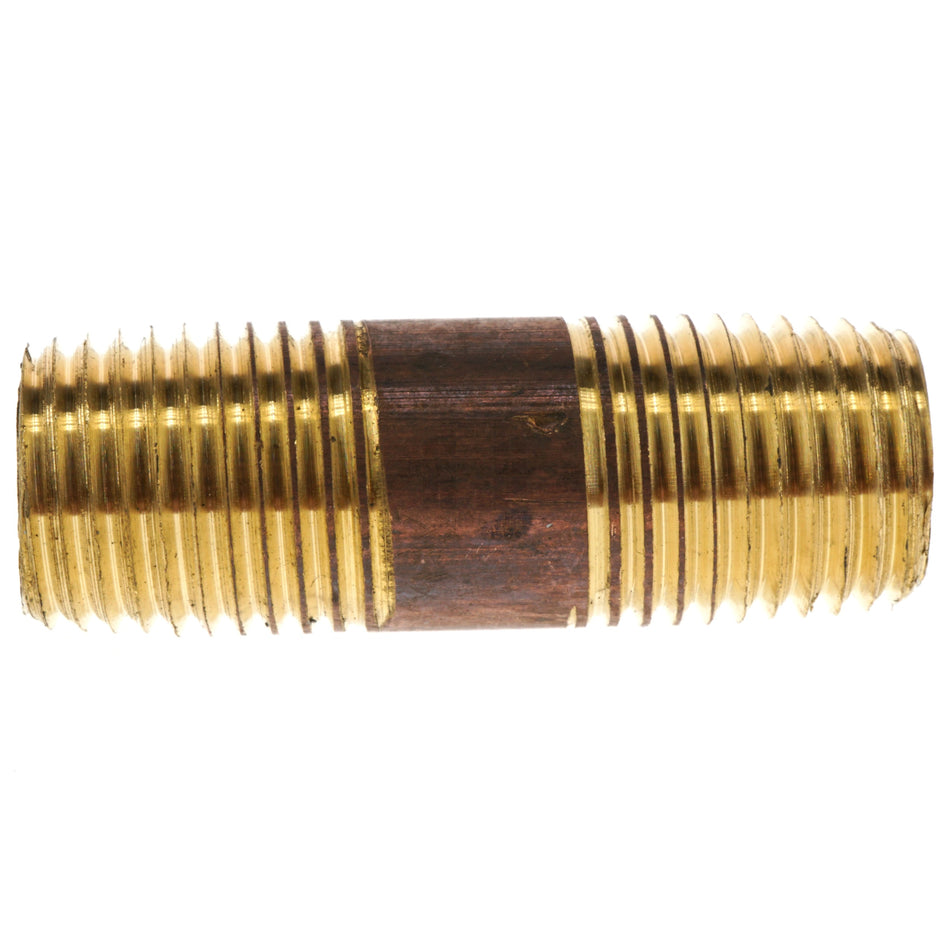 Anderson Metals 38300-0415 Red Brass (Lead Free) 1/4" NPT x 1-1/2" Pipe Nipple