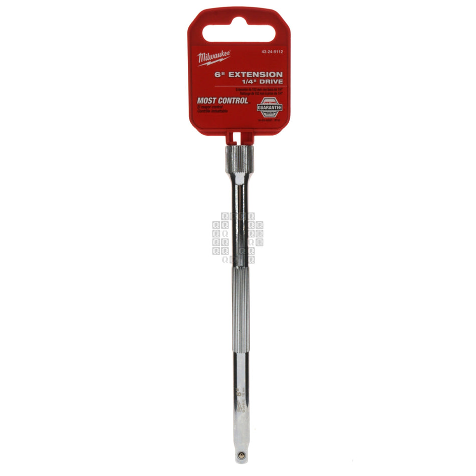 Milwaukee Tool 43-24-9112 1/4" Square Drive 6" Chrome Extension