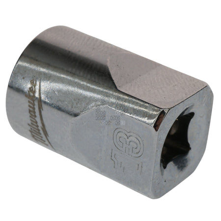 Milwaukee Tool 45-34-9039 Standard 1/4" Drive Chrome 13mm Metric Socket with Four Flat Sides