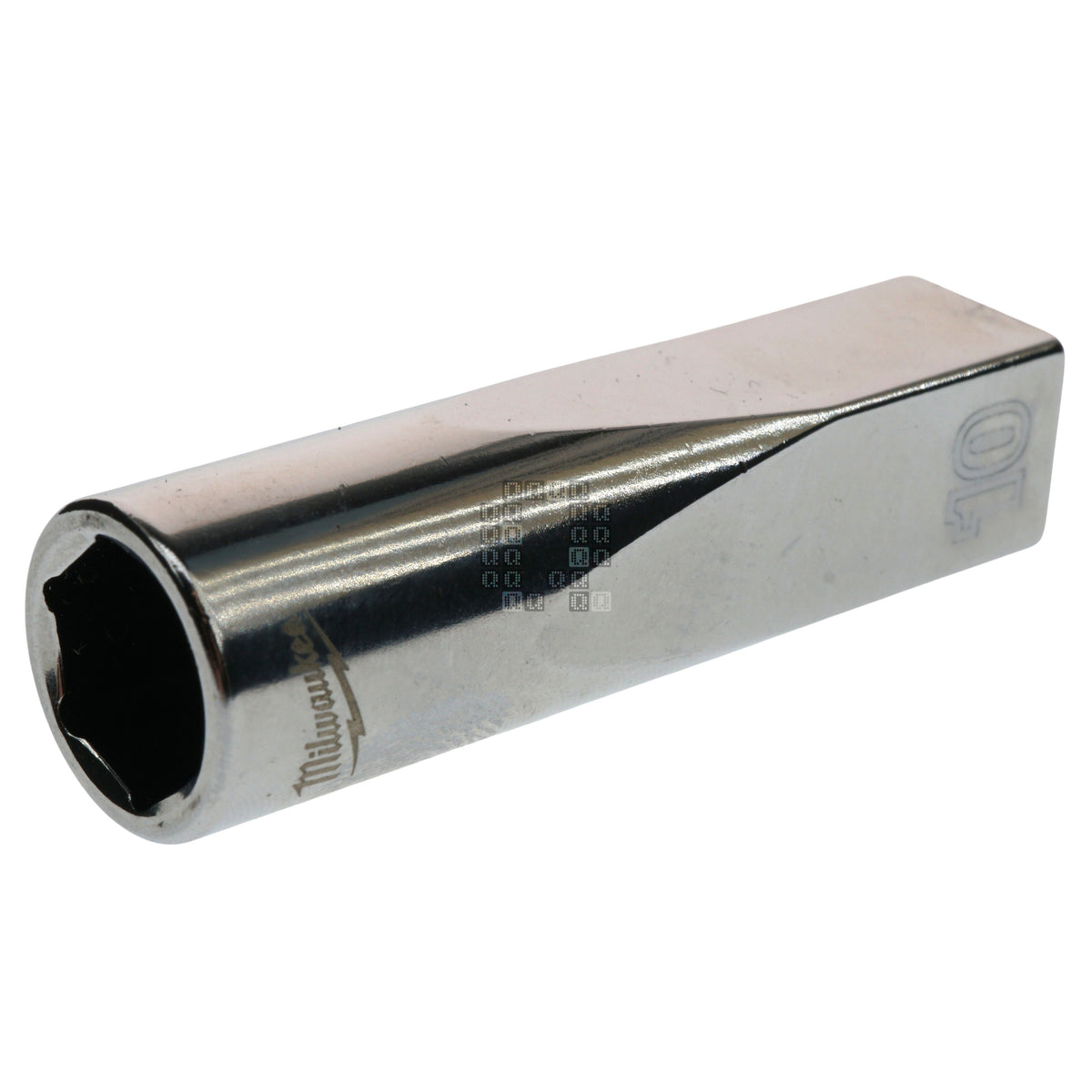 Milwaukee Tool 45-34-9048 Deep Chrome 1/4" Drive 10mm Metric Socket with Four Flat Sides
