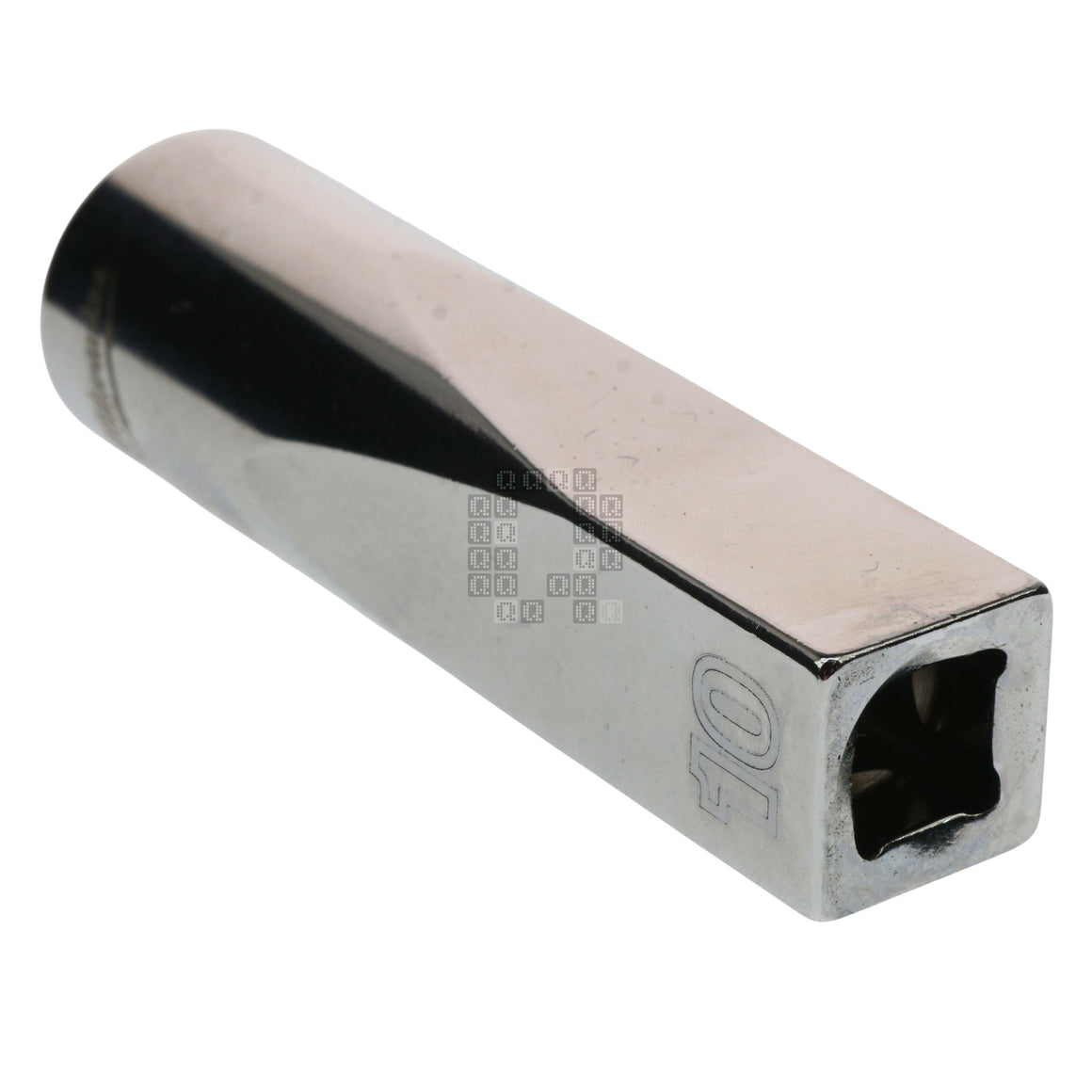 Milwaukee Tool 45-34-9048 Deep Chrome 1/4" Drive 10mm Metric Socket with Four Flat Sides