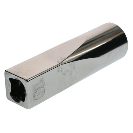 Milwaukee Tool 45-34-9048 Deep Chrome 1/4" Drive 10mm Metric Socket with Four Flat Sides