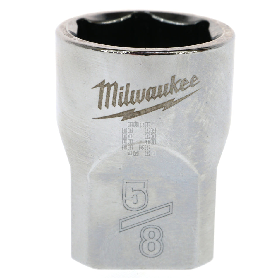Milwaukee 45-34-9066 Standard 3/8" Drive 5/8" SAE Socket with Four Flat Sides, 6-Point