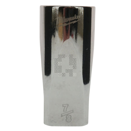 Milwaukee Tool 45-34-9075 Deep 3/8" Drive Chrome 7/8" SAE Socket with Four Flat Sides