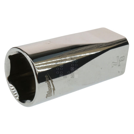 Milwaukee Tool 45-34-9075 Deep 3/8" Drive Chrome 7/8" SAE Socket with Four Flat Sides