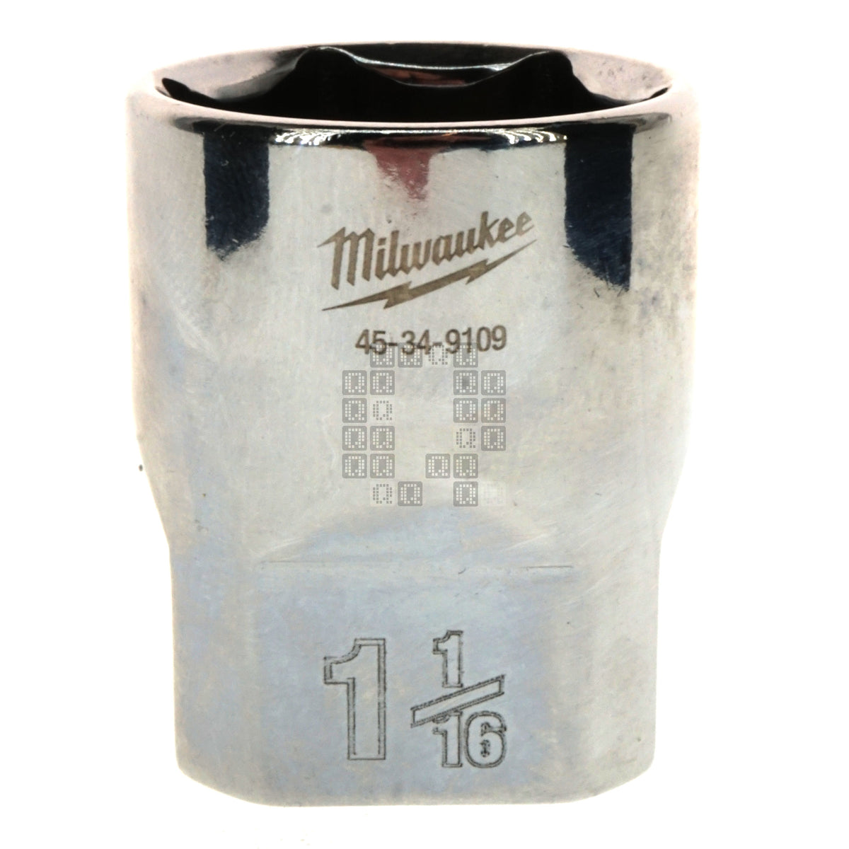 Milwaukee Tool 45-34-9109 Standard 1/2" Square Drive 1-1/16" Hex SAE Socket with Four Flat Sides