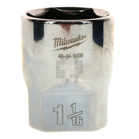 Milwaukee Tool 45-34-9109 Standard 1/2" Square Drive 1-1/16" Hex SAE Socket with Four Flat Sides