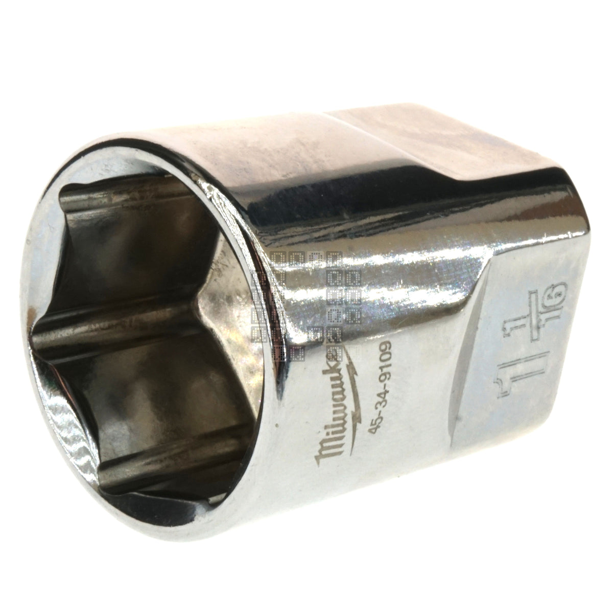 Milwaukee Tool 45-34-9109 Standard 1/2" Square Drive 1-1/16" Hex SAE Socket with Four Flat Sides