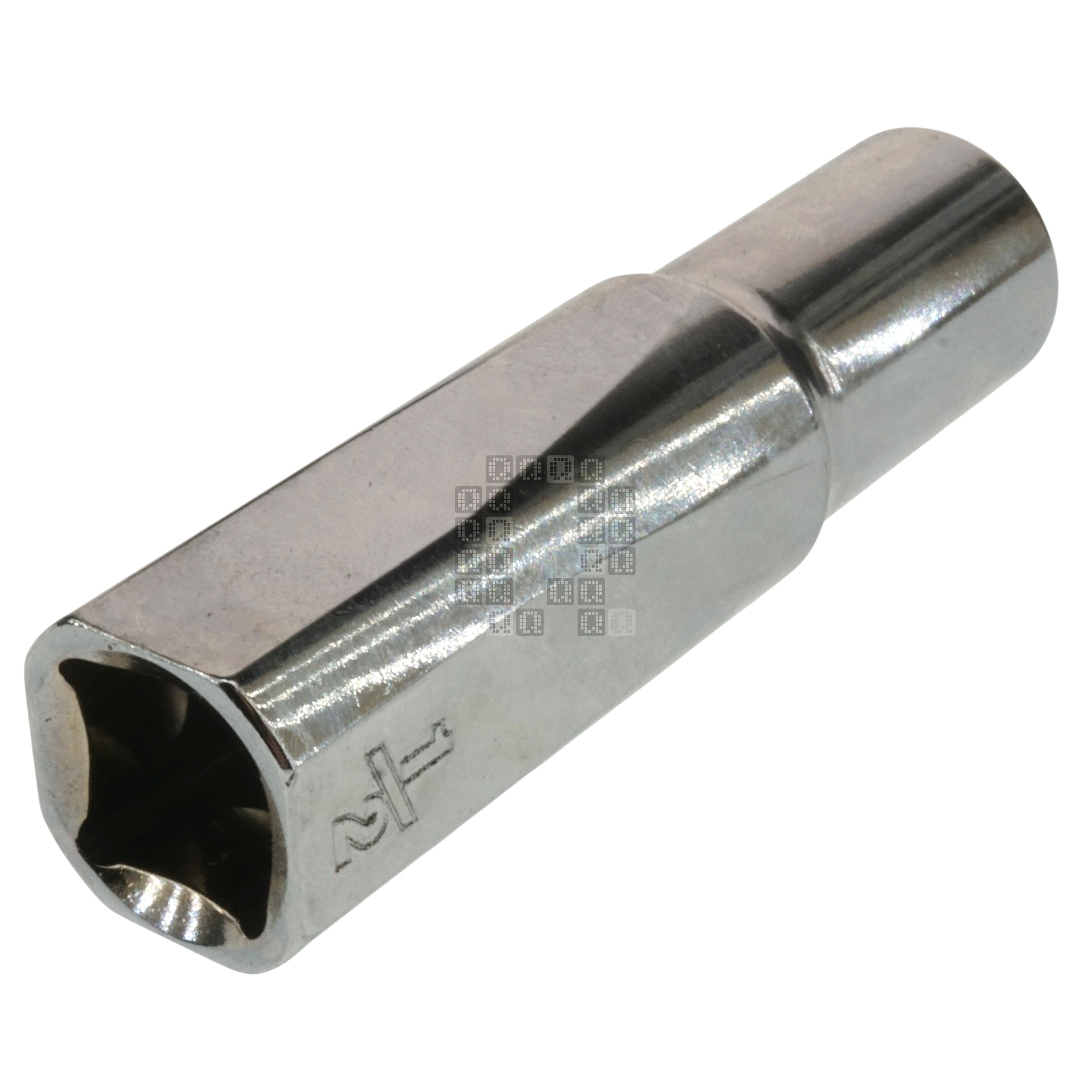 Milwaukee Tool 45-34-9126 Deep Chrome 1/2" Hex Drive 1/2" Square SAE Socket with Four Flat Sides