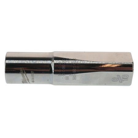 Milwaukee Tool 45-34-9127 Deep Chrome 9/16" Hex Drive 1/2" Square SAE Socket with Four Flat Sides