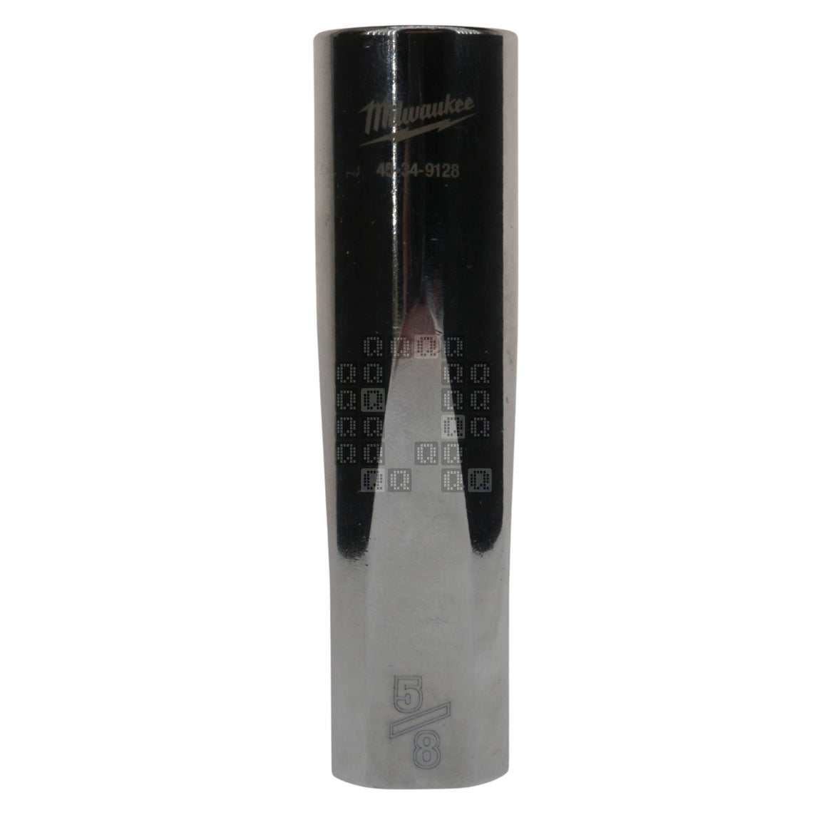 Milwaukee Tool 45-34-9128 Chrome Deep 1/2" Square Drive 5/8" Hex SAE Socket Four Flat Sides, 6-Point