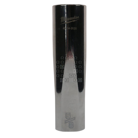 Milwaukee Tool 45-34-9128 Chrome Deep 1/2" Square Drive 5/8" Hex SAE Socket Four Flat Sides, 6-Point