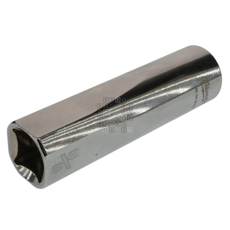Milwaukee Tool 45-34-9128 Chrome Deep 1/2" Square Drive 5/8" Hex SAE Socket Four Flat Sides, 6-Point