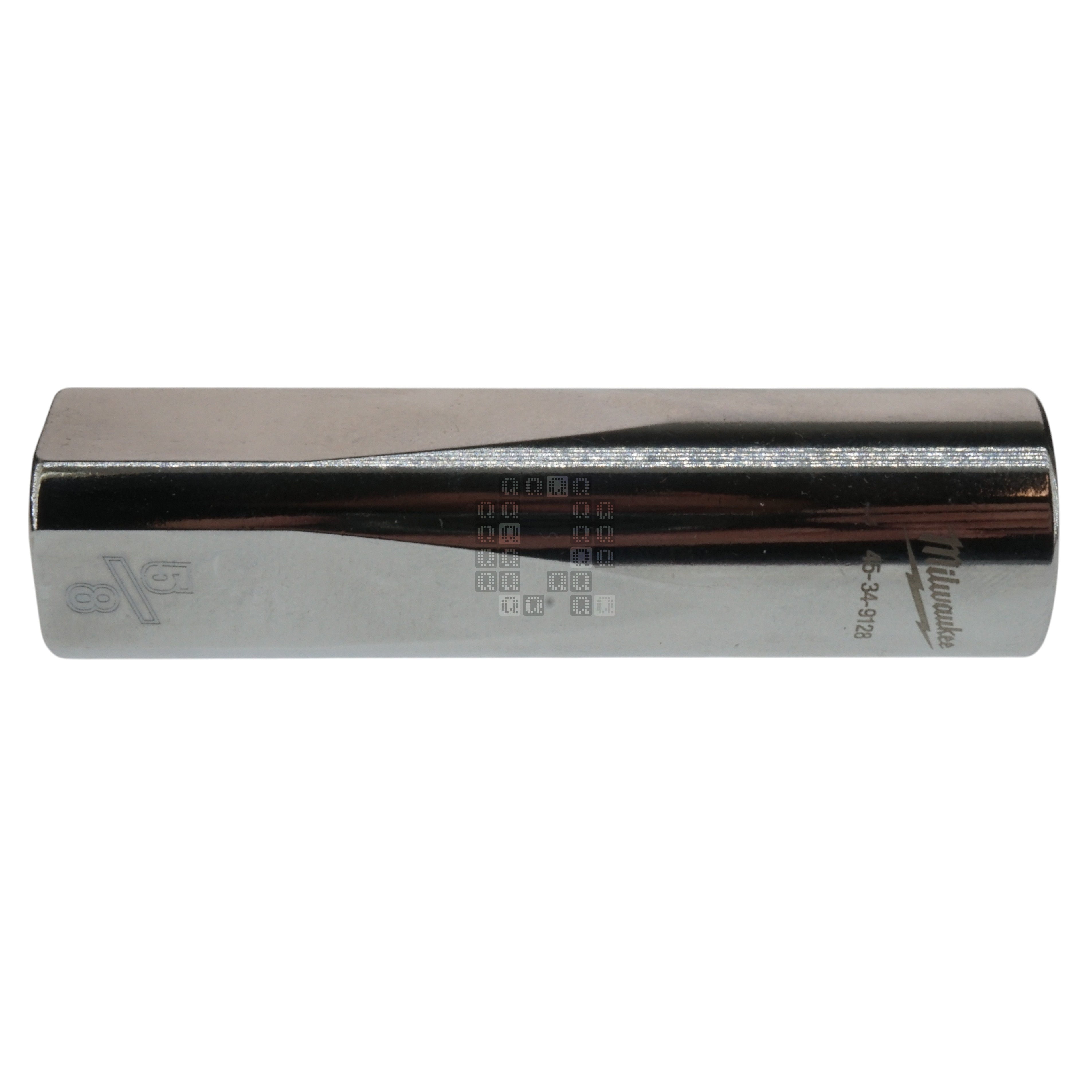 Milwaukee Tool 45-34-9128 Chrome Deep 1/2" Square Drive 5/8" Hex SAE Socket Four Flat Sides, 6-Point