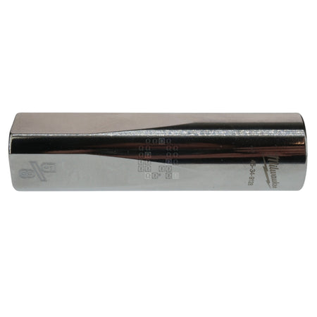 Milwaukee Tool 45-34-9128 Chrome Deep 1/2" Square Drive 5/8" Hex SAE Socket Four Flat Sides, 6-Point