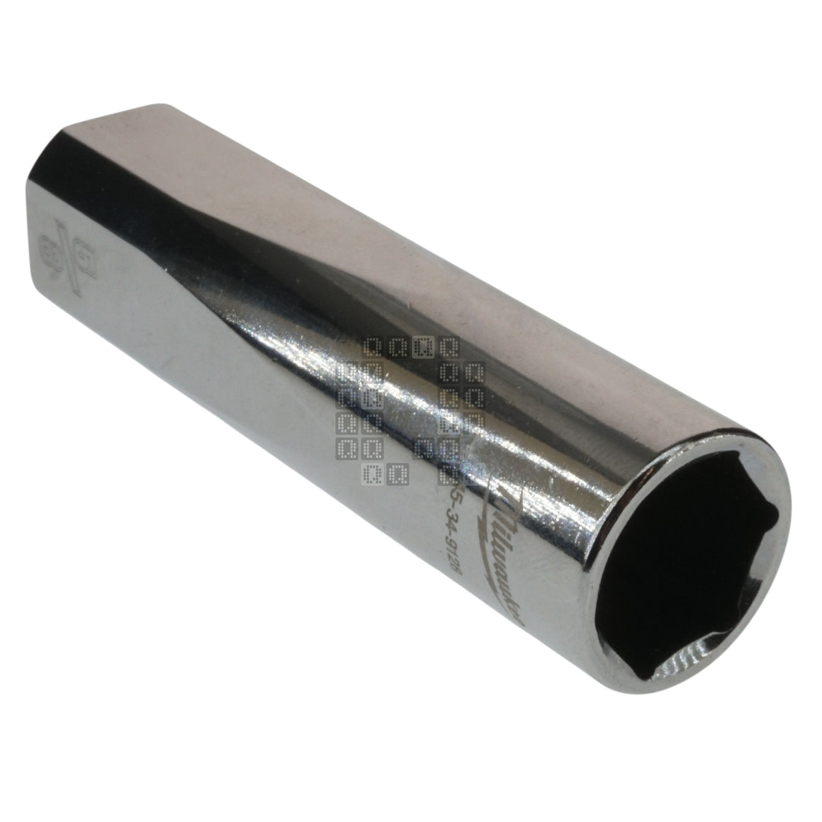 Milwaukee Tool 45-34-9128 Chrome Deep 1/2" Square Drive 5/8" Hex SAE Socket Four Flat Sides, 6-Point