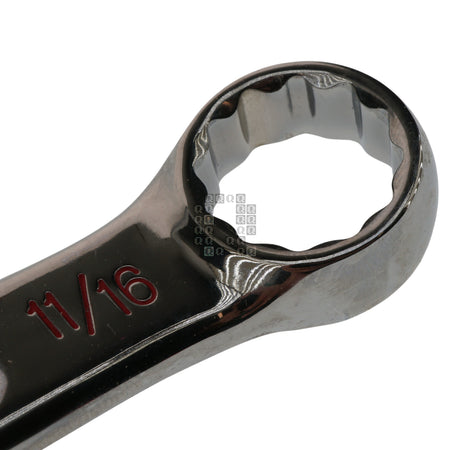 Milwaukee Tool 45-96-9422 11/16" SAE Chrome Combination Wrench Closed End Closeup