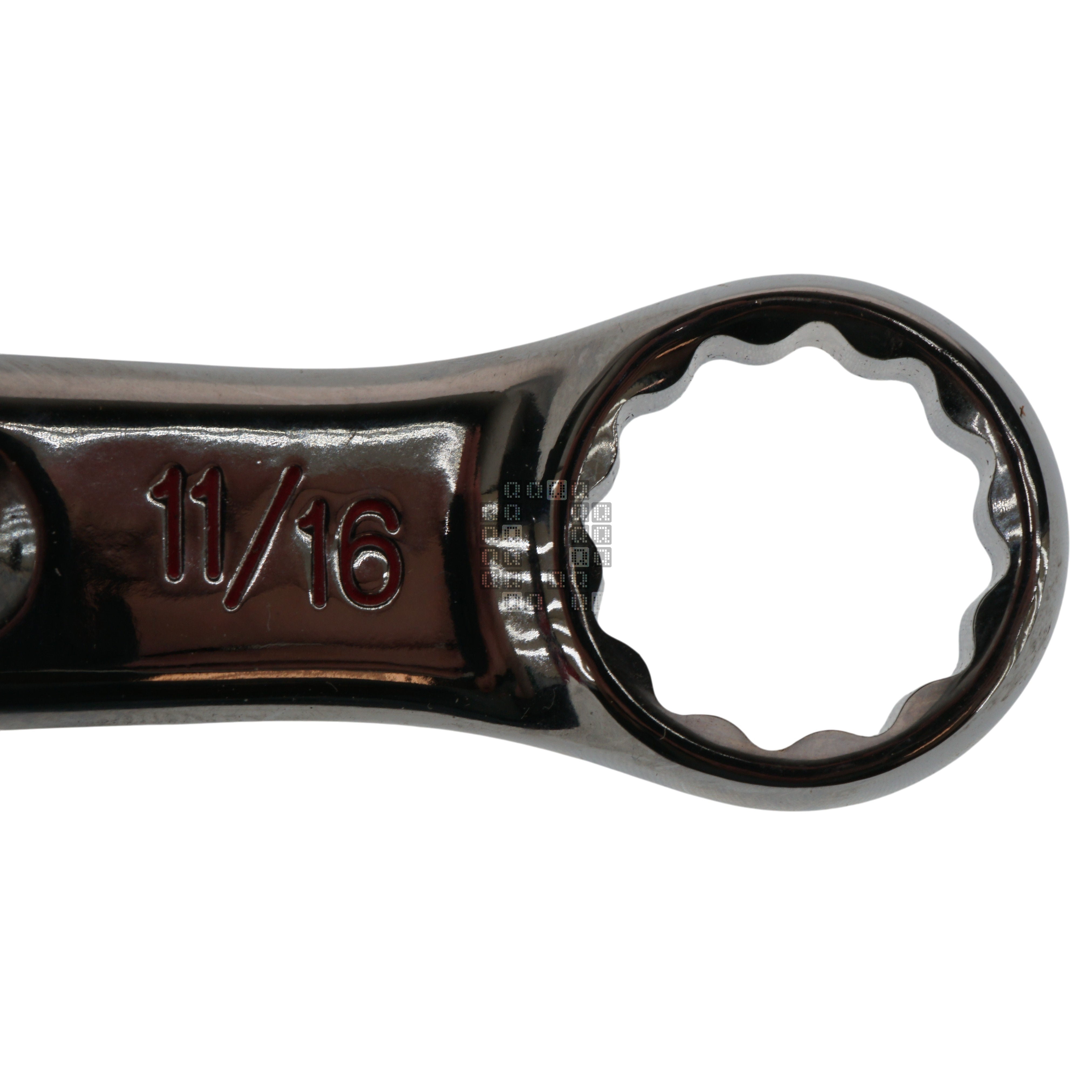Milwaukee Tool 45-96-9422 11/16" SAE Chrome Combination Wrench Close End Closeup