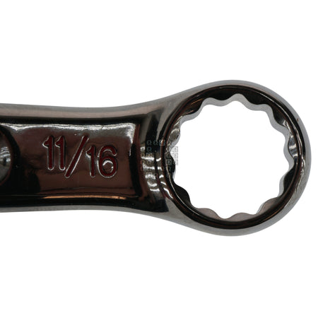 Milwaukee Tool 45-96-9422 11/16" SAE Chrome Combination Wrench Close End Closeup
