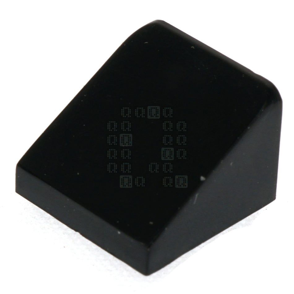 LEGO 4504382 1x1x2/3 Sloped Roof Tile, Black, 10-Pack