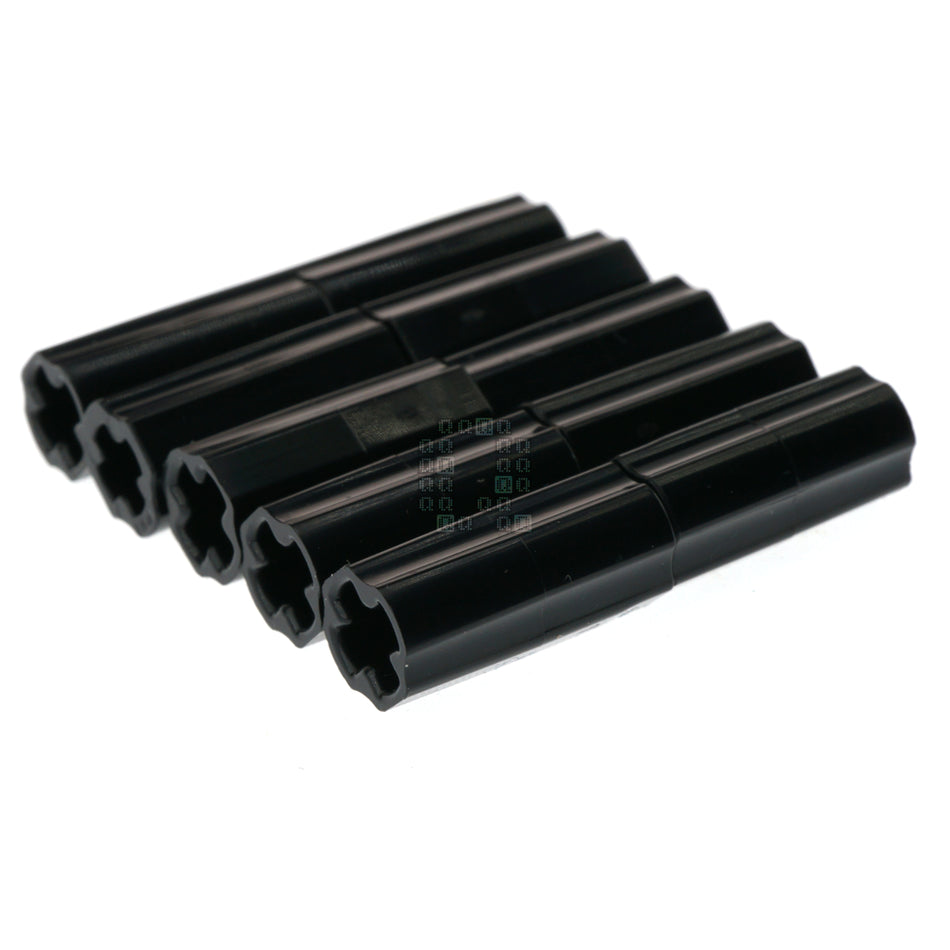 LEGO 4512363 59443 Cross Axle Extension Connector, 2M, Black, 10-Pack