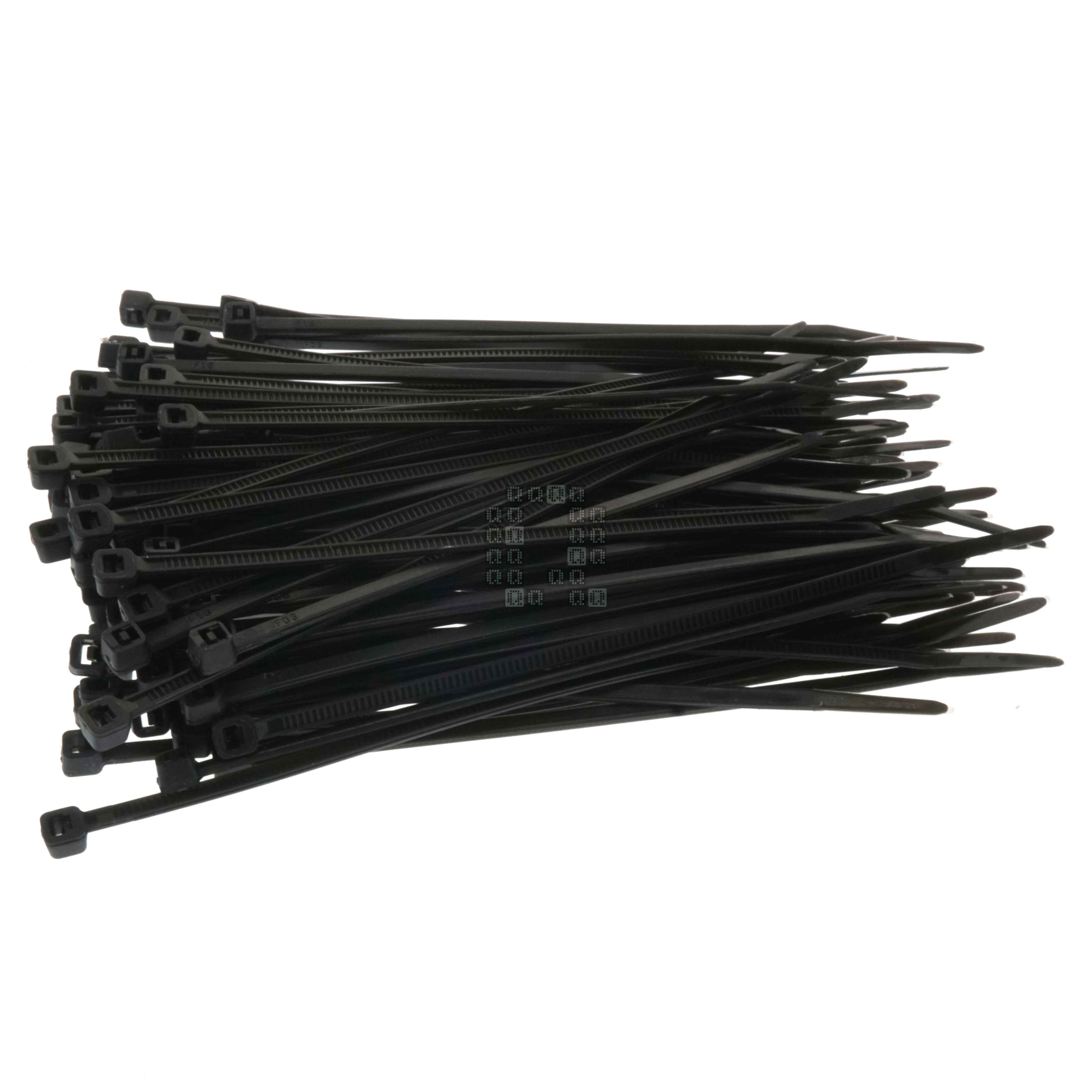 Gardner Bender GB 46-104UVB  Indoor/Outdoor 4" Standard Cable Ties, UV Resistant Black, 100-Pack