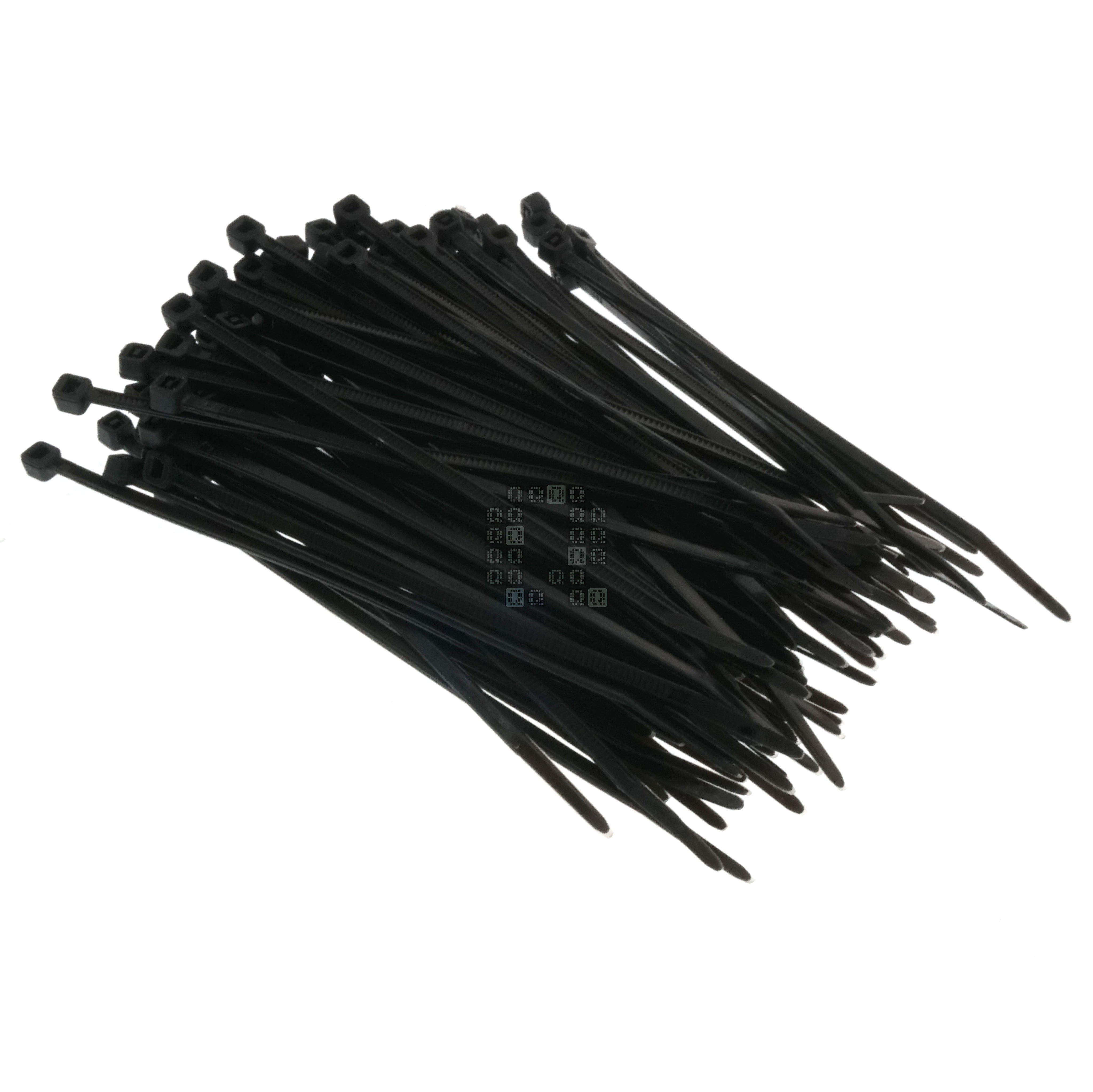 Gardner Bender GB 46-104UVB  Indoor/Outdoor 4" Standard Cable Ties, UV Resistant Black, 100-Pack