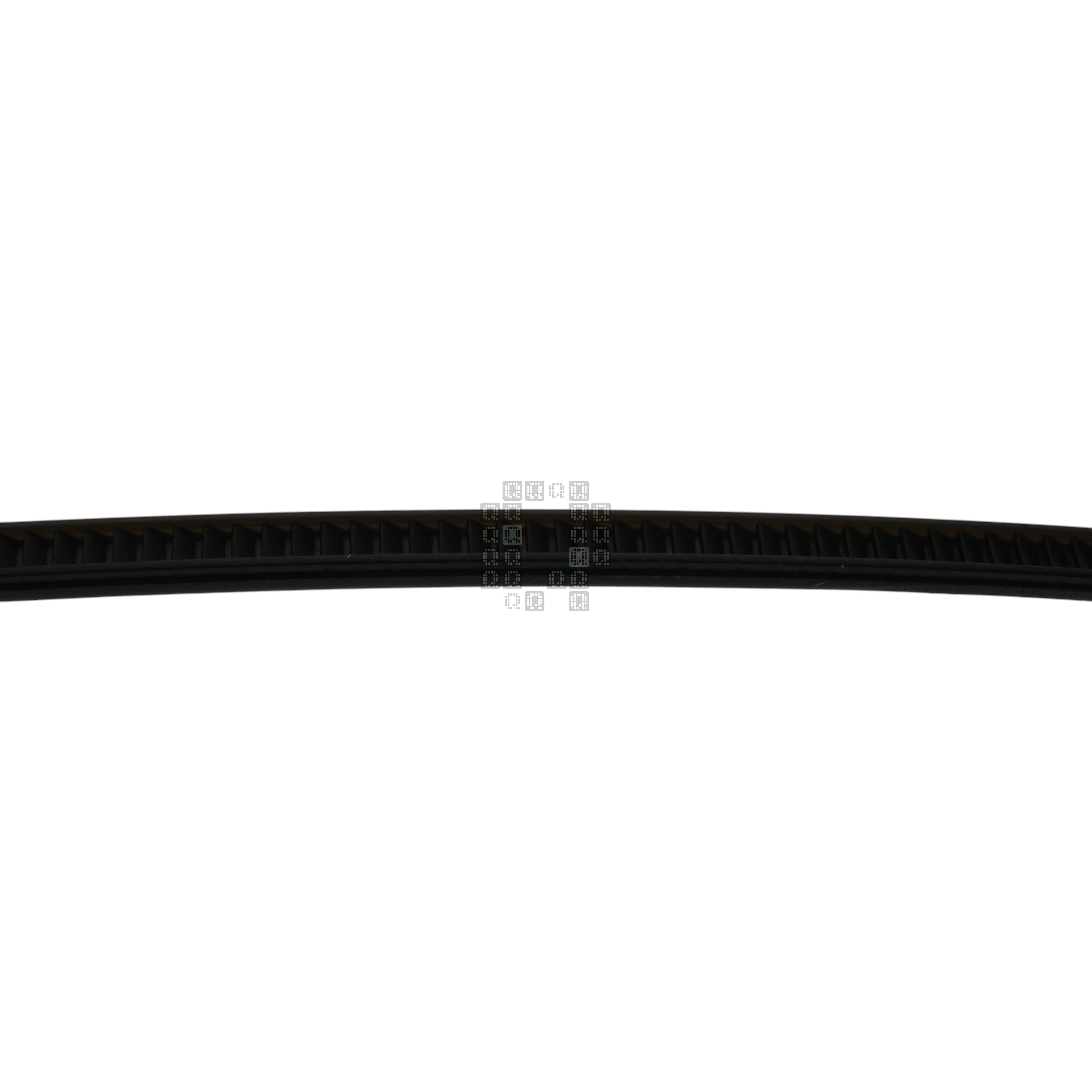 Gardner Bender GB 46-104UVB  Indoor/Outdoor 4" Standard Cable Tie, UV Resistant Black, closeup of notches