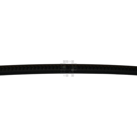Gardner Bender GB 46-104UVB  Indoor/Outdoor 4" Standard Cable Tie, UV Resistant Black, closeup of notches