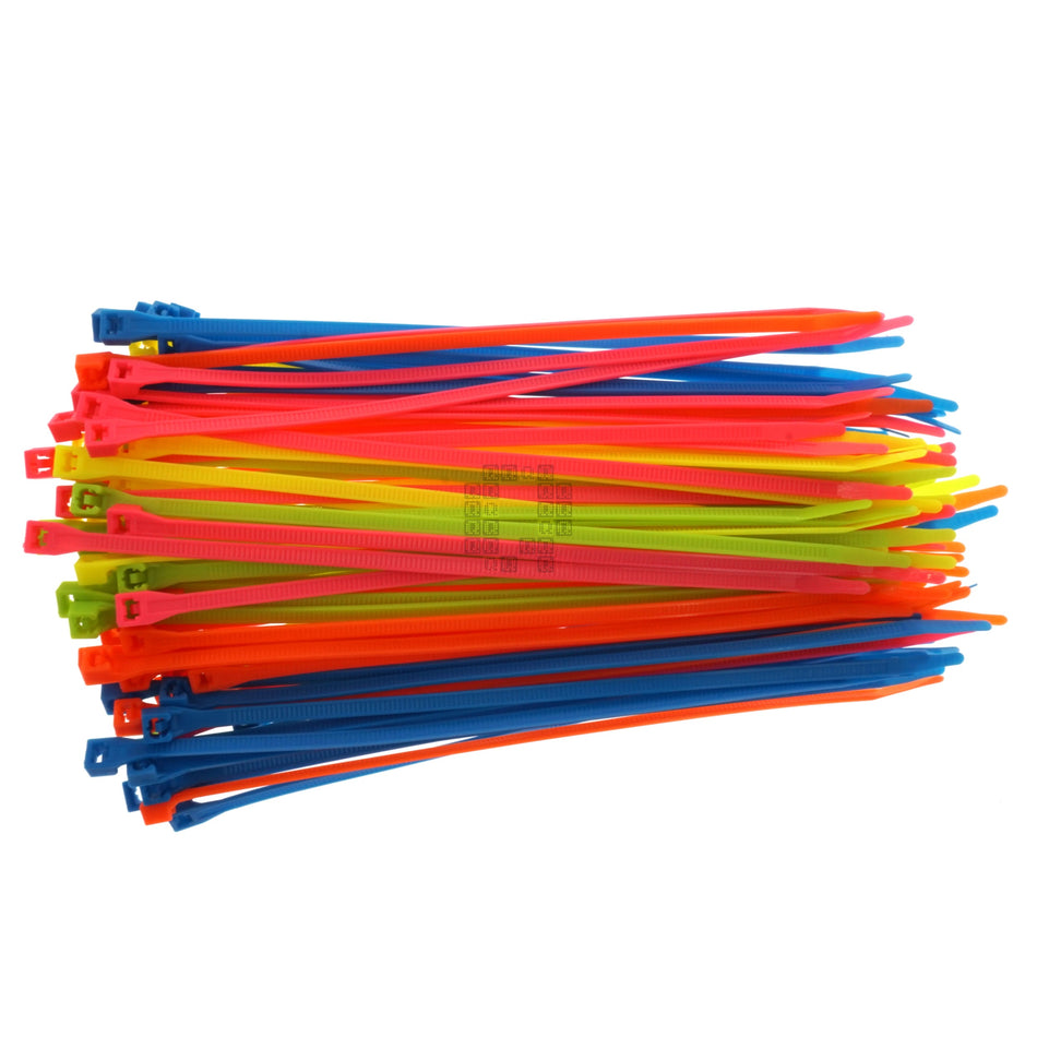 Gardner Bender GB 46-308FST Multi-Purpose 8" Neon Cable Tie Assortment, 100-Pack