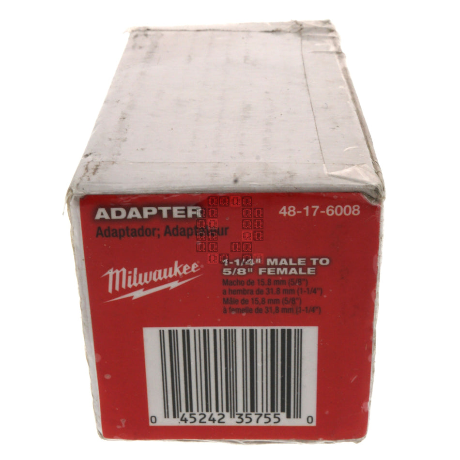 Milwaukee Tool 48-17-6008 5/8"-11 Female to 1-1/4"-7 Male Core Bit Adapter