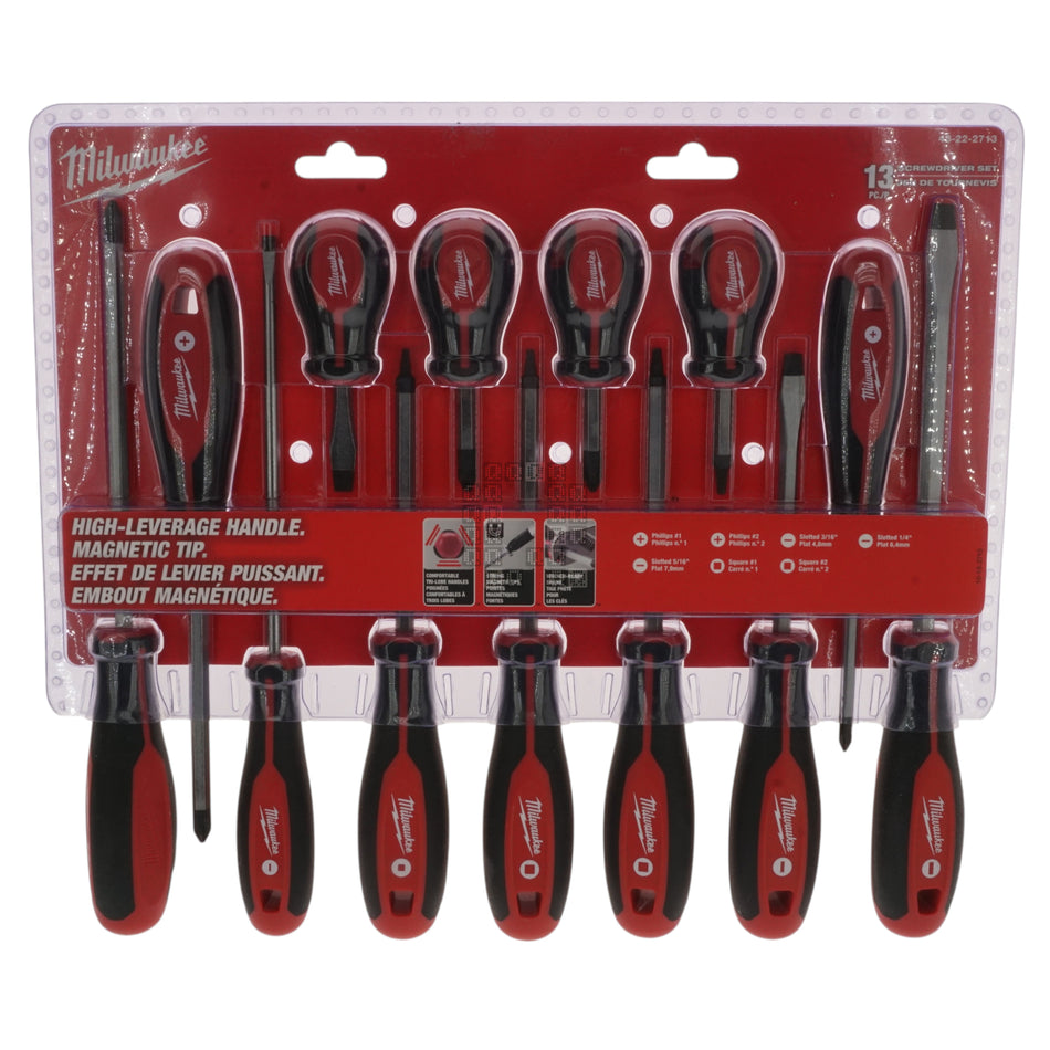 Milwaukee Tool 48-22-2713 13-Piece Tri-Lobe Screwdriver Kit
