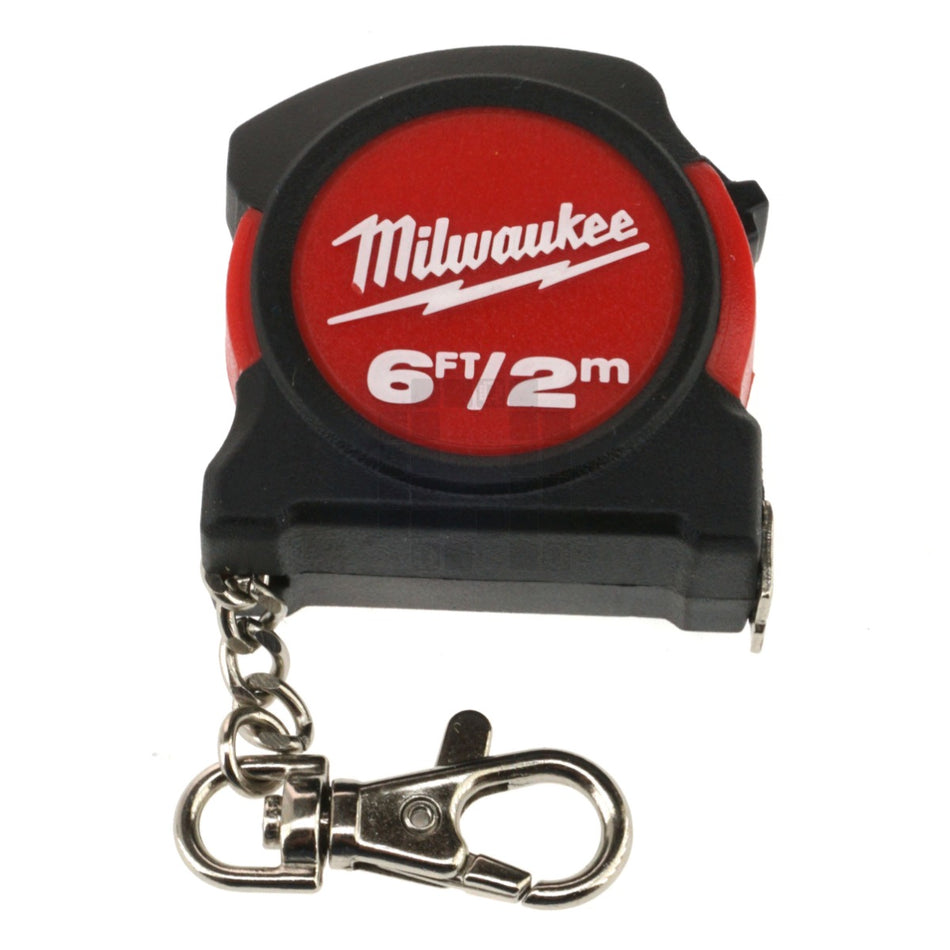 Milwaukee 48-22-5506 6 Foot / 2 Meter Keychain Tape Measure