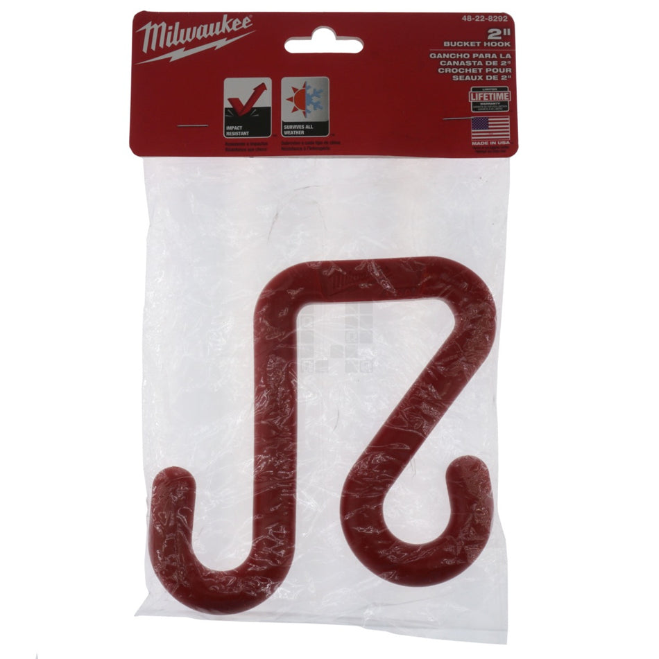 Milwaukee 48-22-8292 Red Bucket Hook, 2"