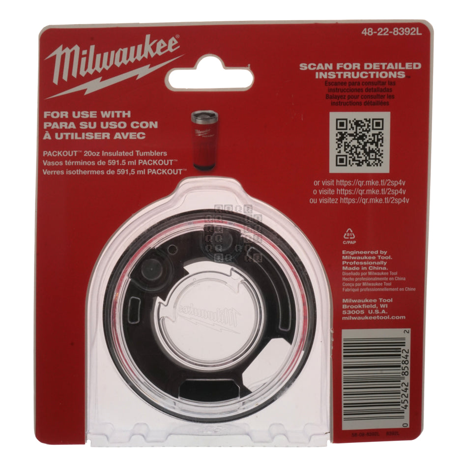 Milwaukee Tool 48-22-8392L PACKOUT 20oz Tumbler Lid