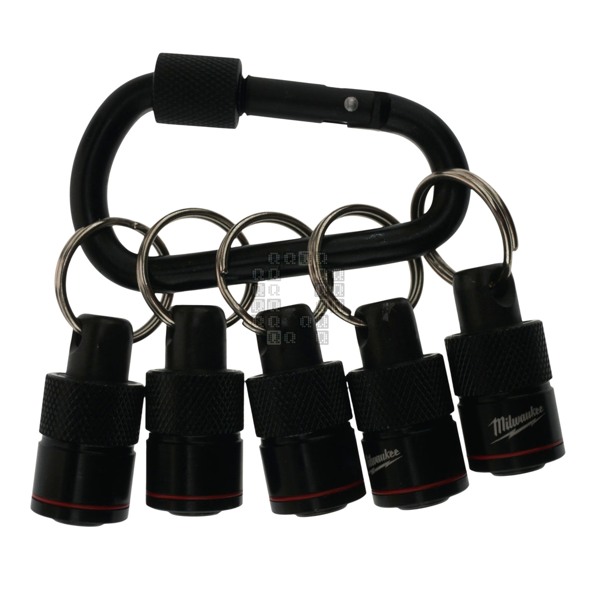 Milwaukee Tool 48-32-4537 5-Piece Bit Holder with Carabiner for 1/4" Hex Quick Connect Shanks