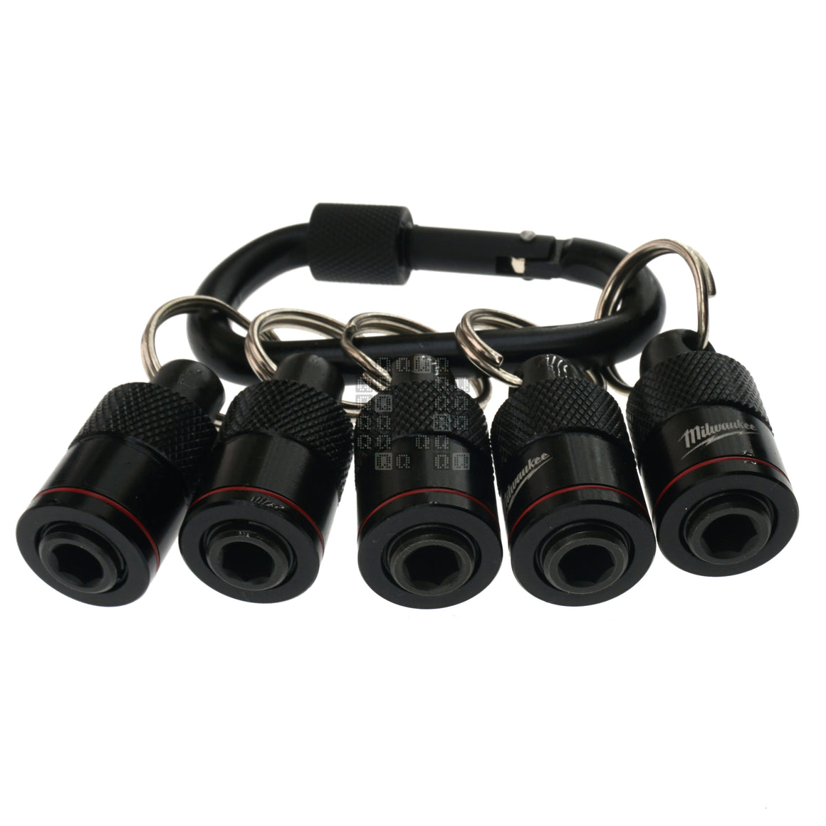 Milwaukee Tool 48-32-4537 5-Piece Bit Holder with Carabiner for 1/4" Hex Quick Connect Shanks