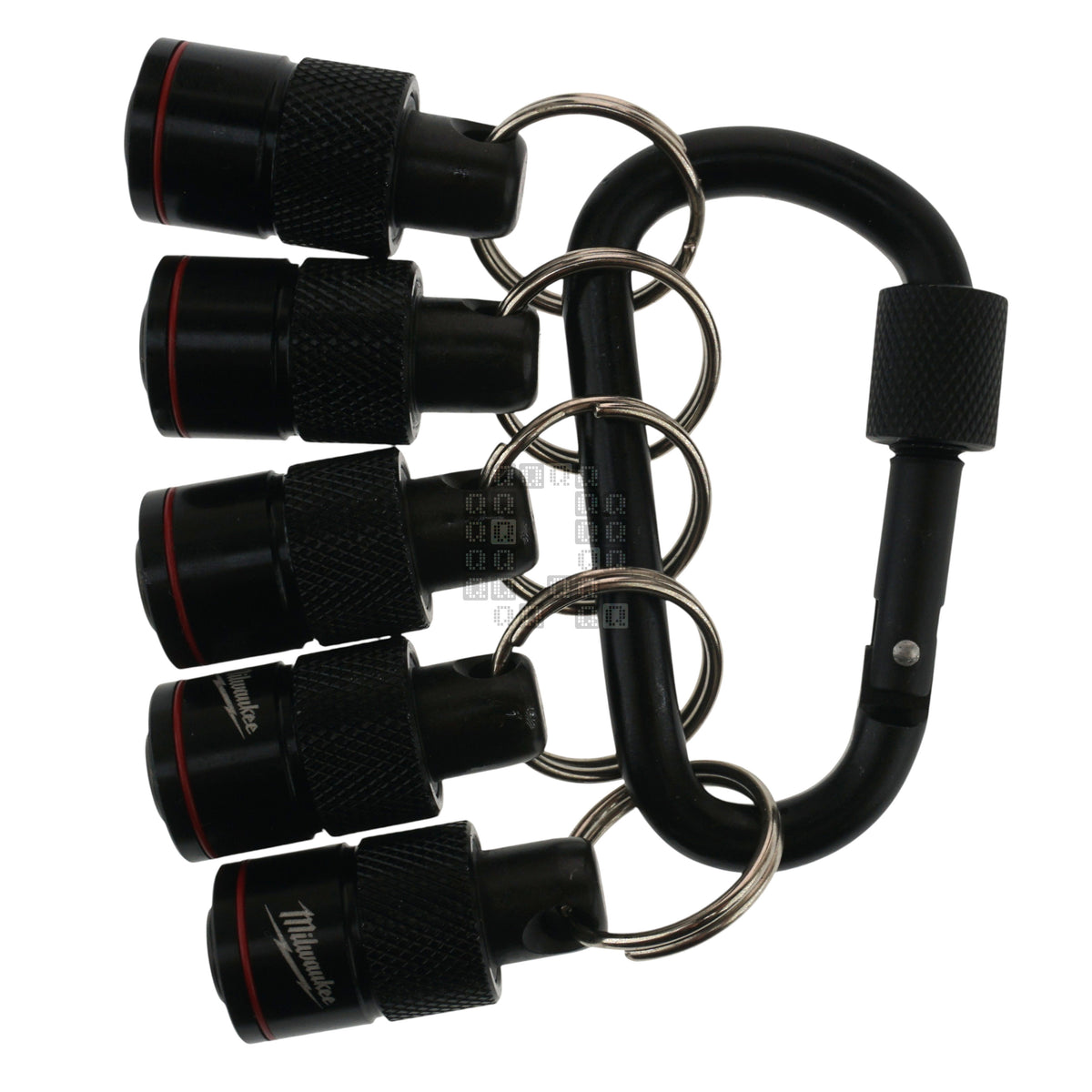 Milwaukee Tool 48-32-4537 5-Piece Bit Holder with Carabiner for 1/4" Hex Quick Connect Shanks