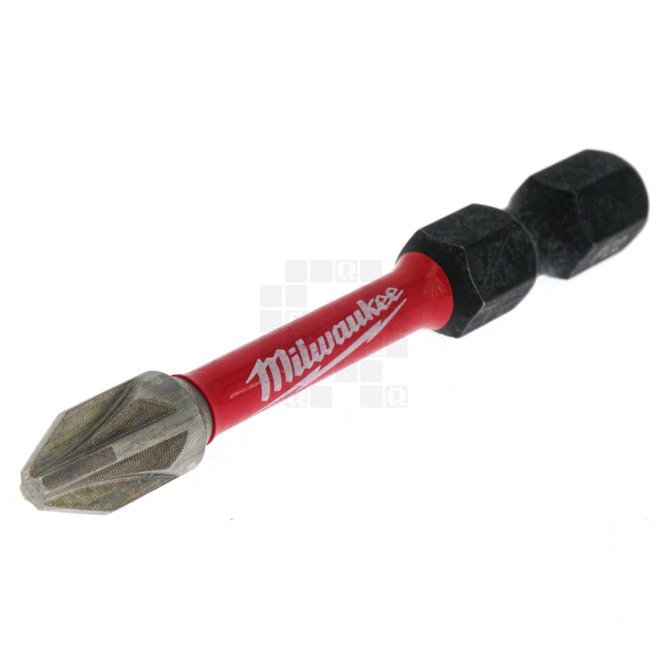 Milwaukee Tool 48-32-4832 SHOCKWAVE 2" Impact Duty Pozidriv 2 Bit, 1 Pack