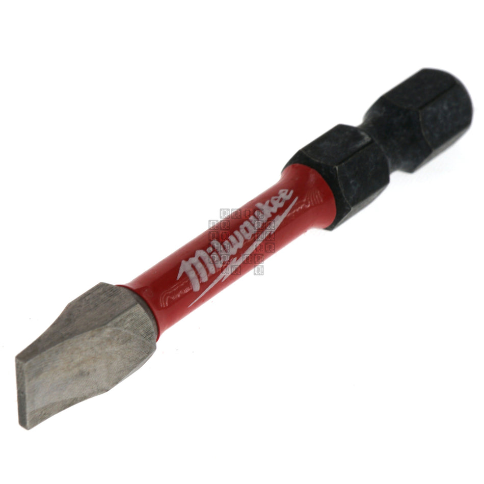 Milwaukee Tool 48-32-4918 SHOCKWAVE Impact Slotted 1/4" Power Bit, SL#10, 2" Length