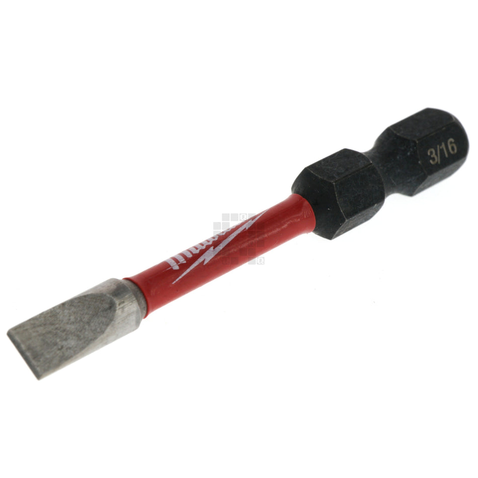 Milwaukee Tool 48-32-4919 SHOCKWAVE 2" Impact Slotted 3/16" Power Bit, SL#8
