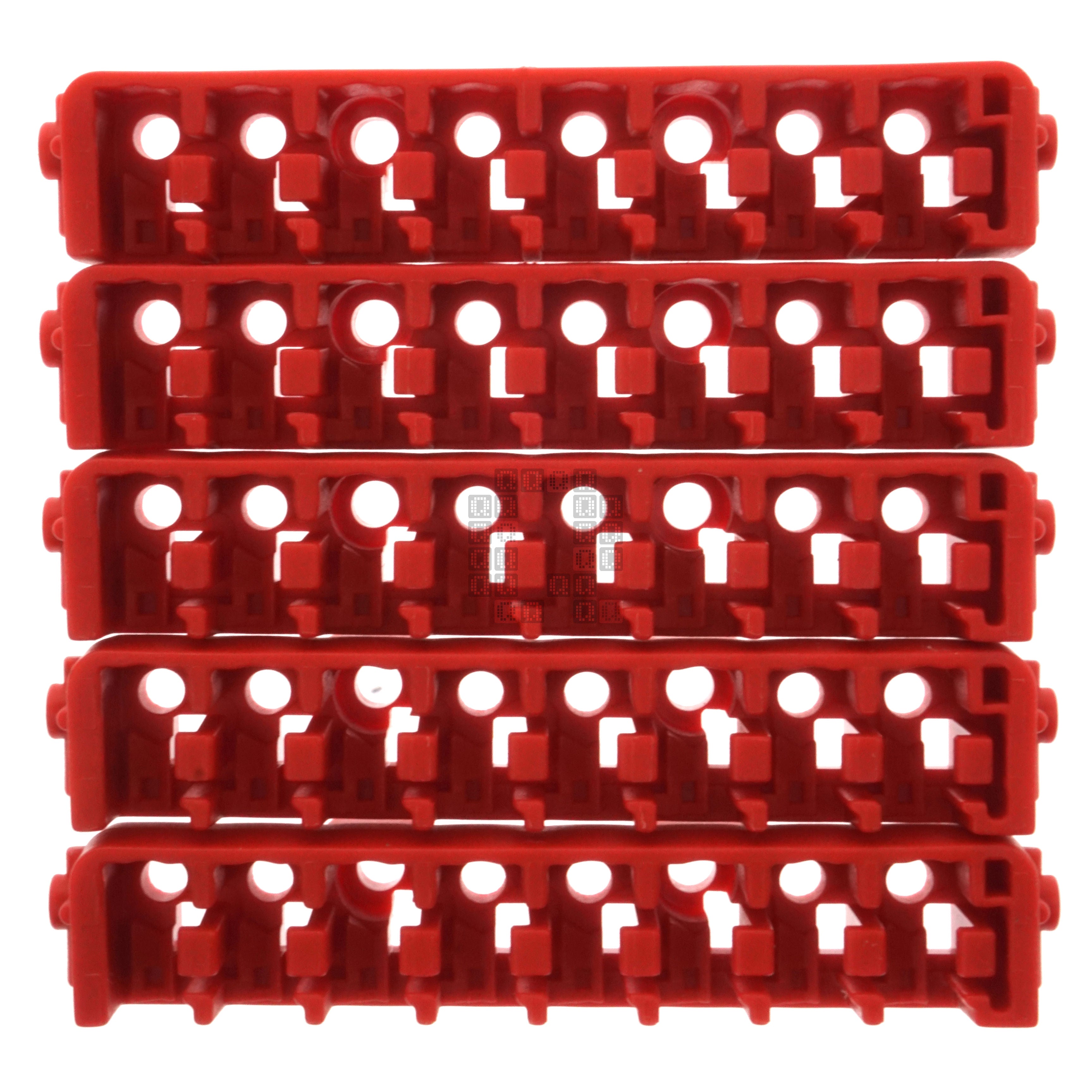 Milwaukee Tool 48-32-9932 Red Plastic Small & Medium Case Rows for Driver Bits (5-Pack) 