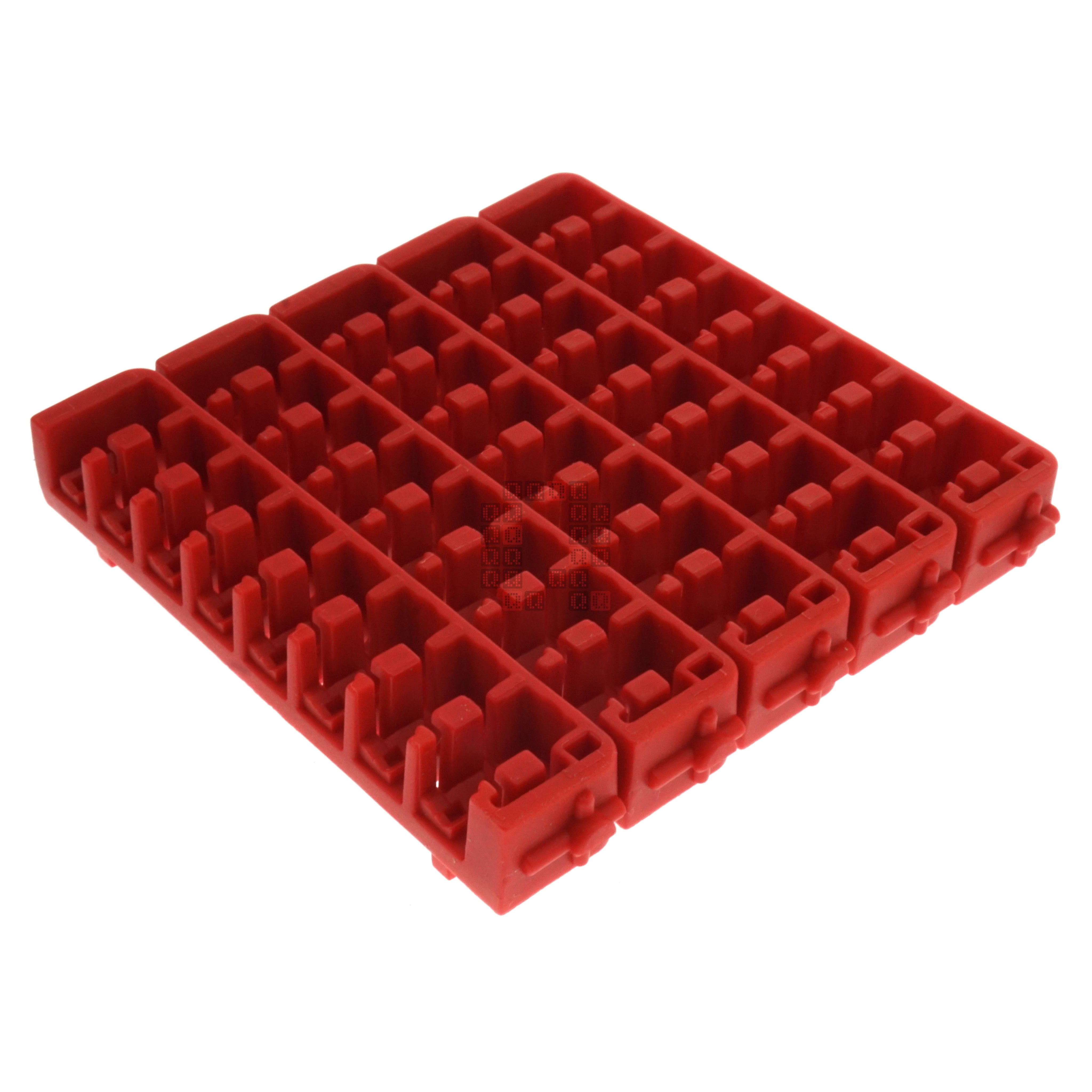 Milwaukee Tool 48-32-9932 Red Plastic Small & Medium Case Rows for Driver Bits (5-Pack) 