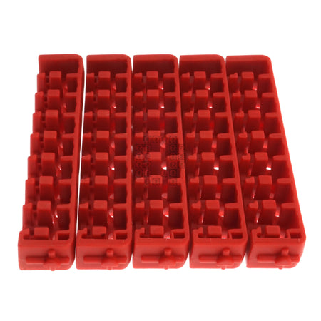 Milwaukee Tool 48-32-9932 Red Plastic Small & Medium Case Rows for Driver Bits (5-Pack) 