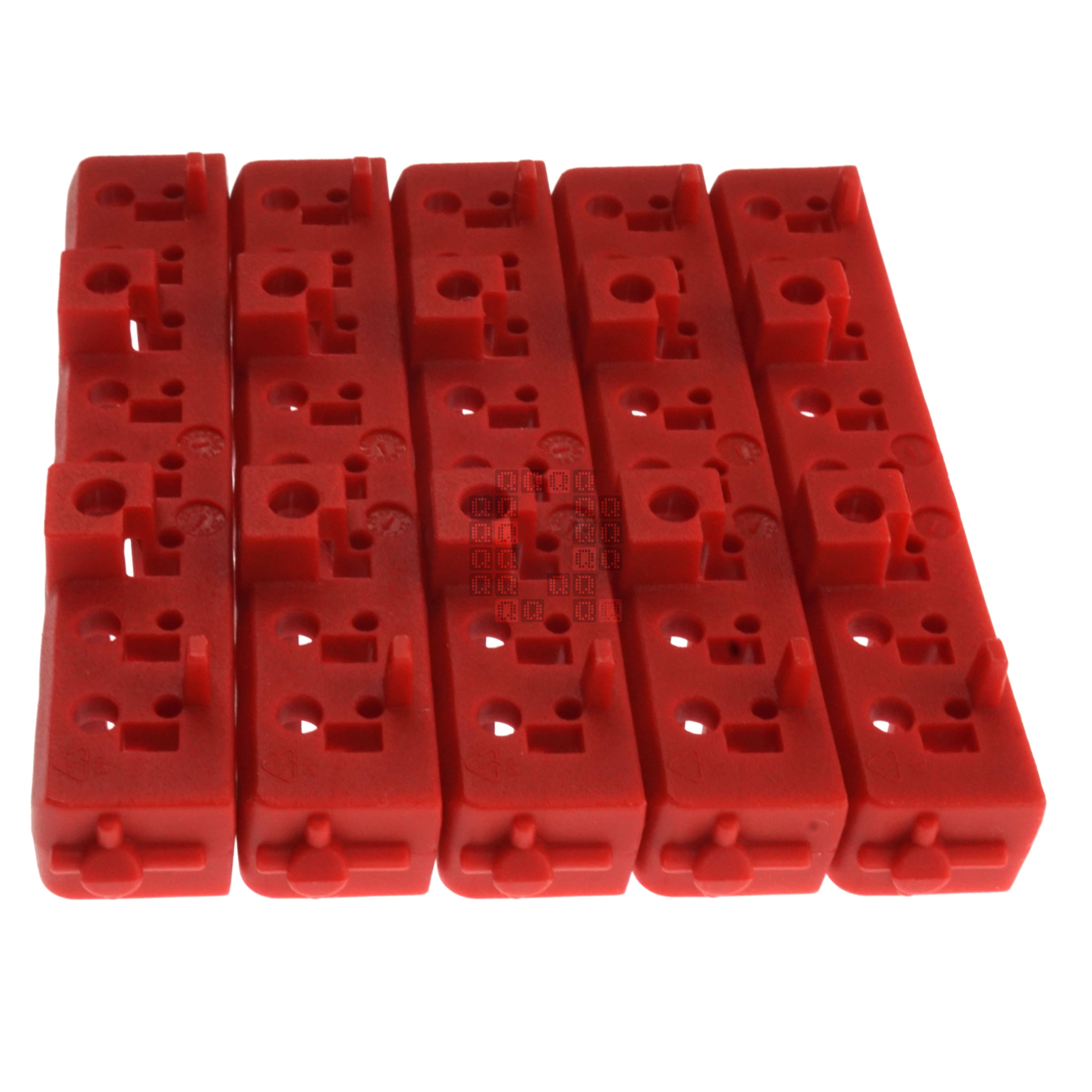 Milwaukee Tool 48-32-9932 Red Plastic Small & Medium Case Rows for Driver Bits (5-Pack) 