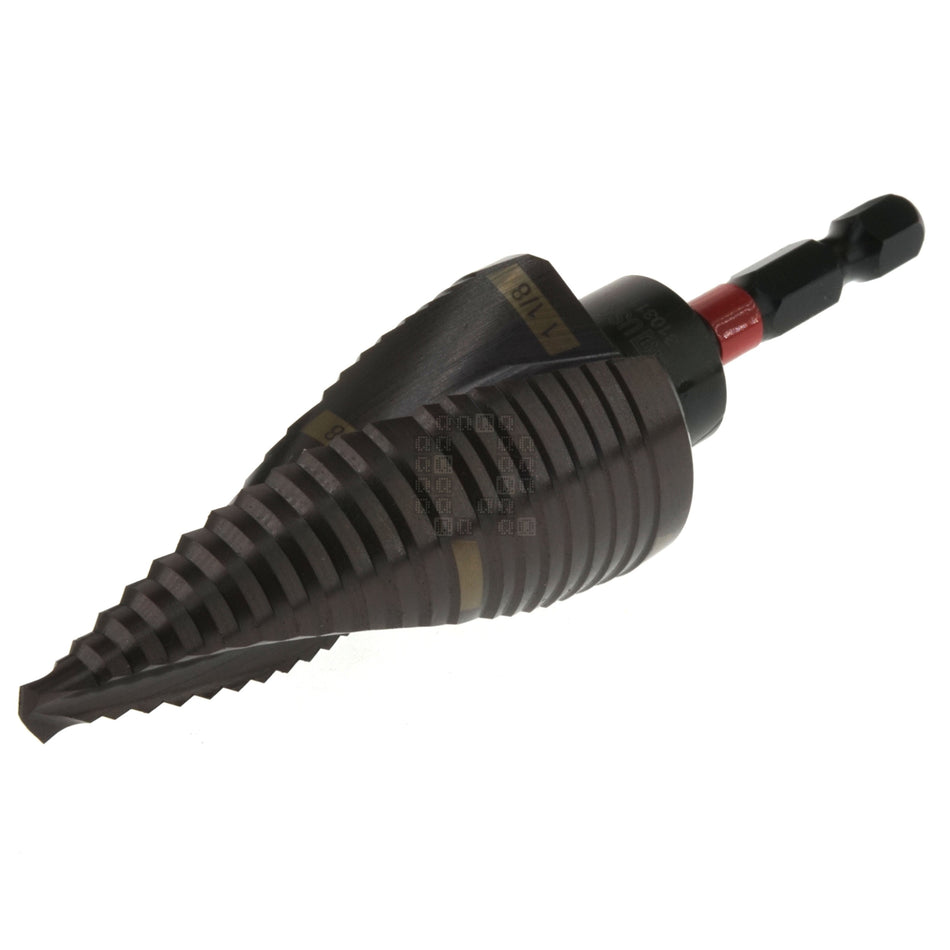 Milwaukee Tool 48-89-9249 SHOCKWAVE Impact Duty #9 Step Drill, 7/8" to 1-1/8"
