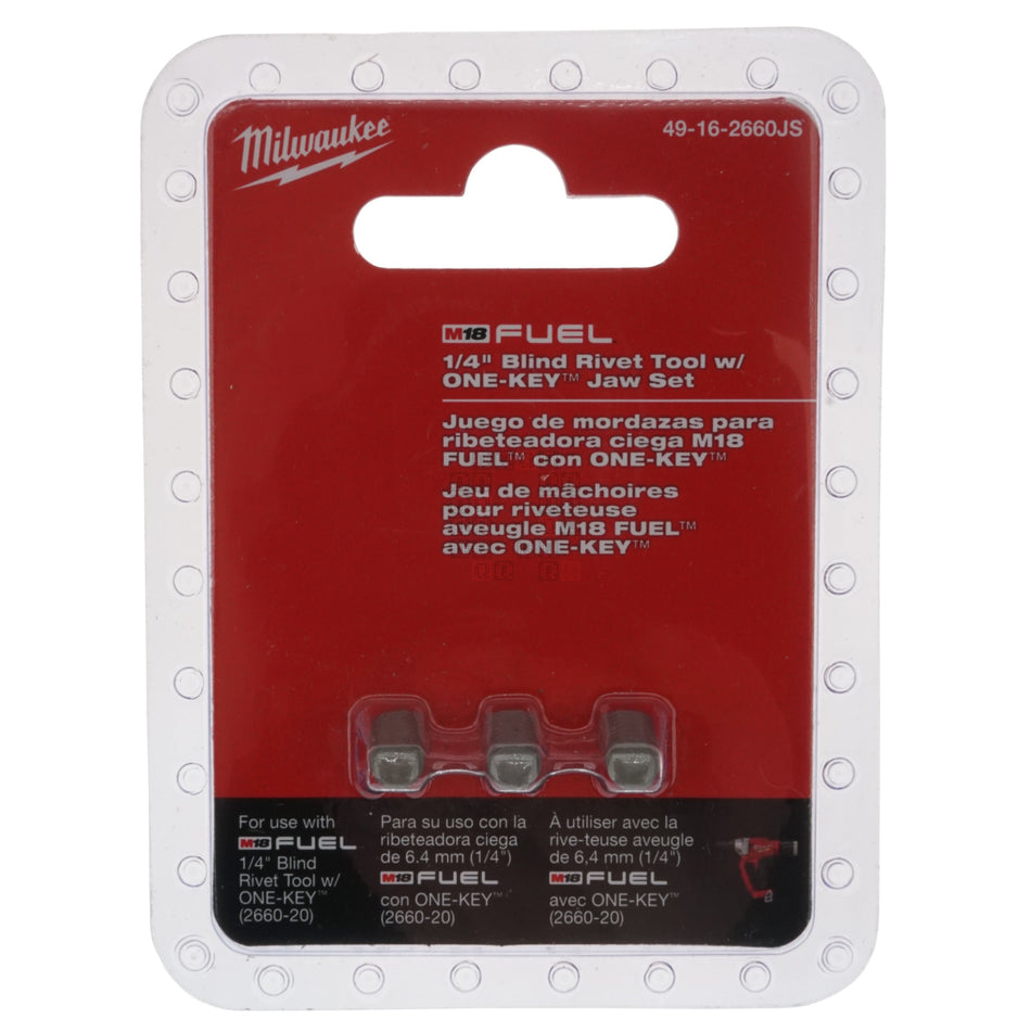 Milwaukee Tool 49-16-2660JS 3-Jaw Set for 1/4" Blind Rivet Tool