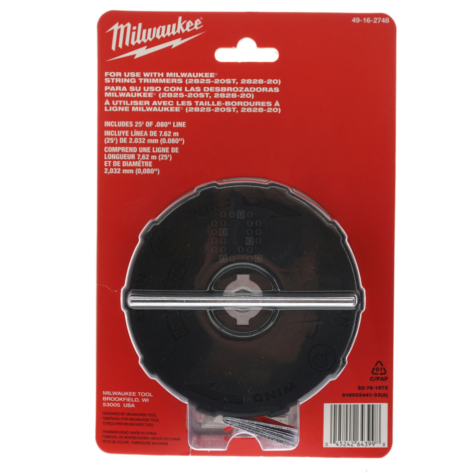 Milwaukee Tool 49-16-2748 Easy Load String Trimmer Head