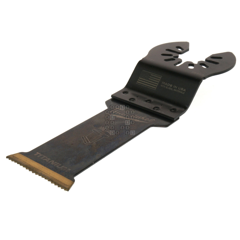 Milwaukee 49-25-1251 Open-lok 1-1/8" Titanium Charged Bi-Metal Thin Metal Multi-tool Blade