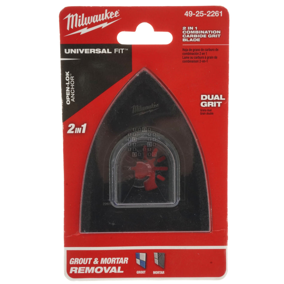Milwaukee Tool 49-25-2261 OPEN-LOK 2-IN-1 HYBRID Carbide Grit Blade